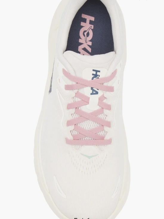 Hoka Shoes - Brand New In Box Hoka Women's White Running Shoe with Pink Laces